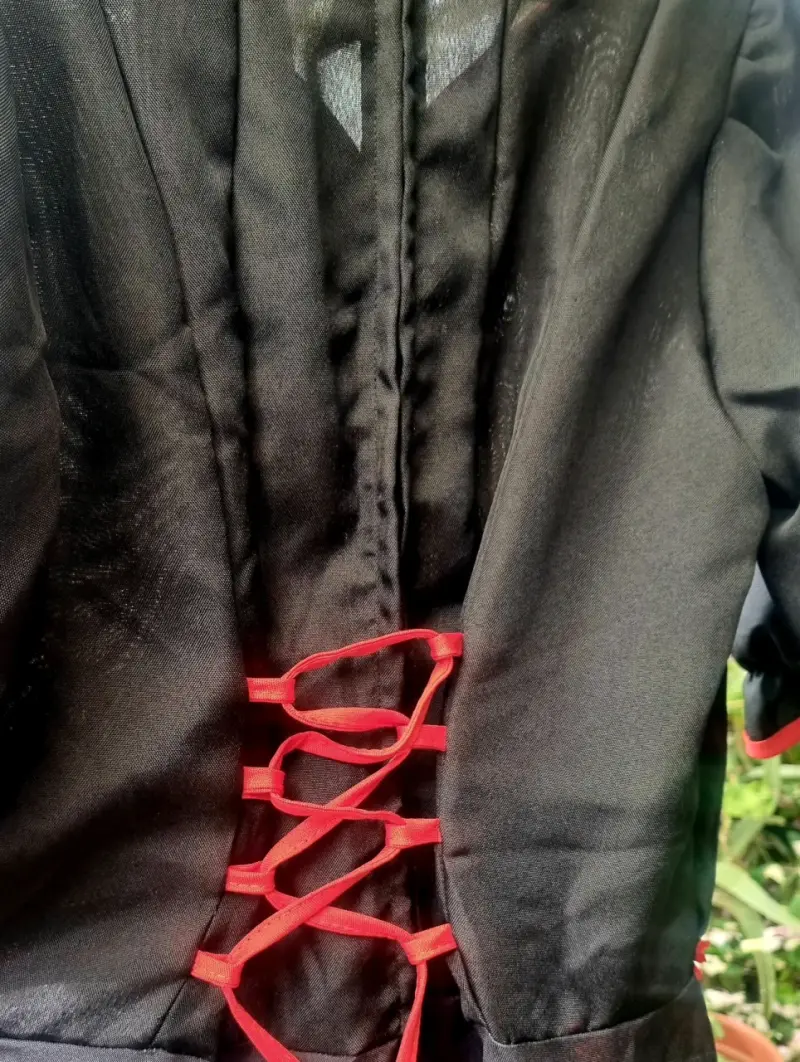 Vestido de cueca, zapatos, falso y pañuelo. - 5