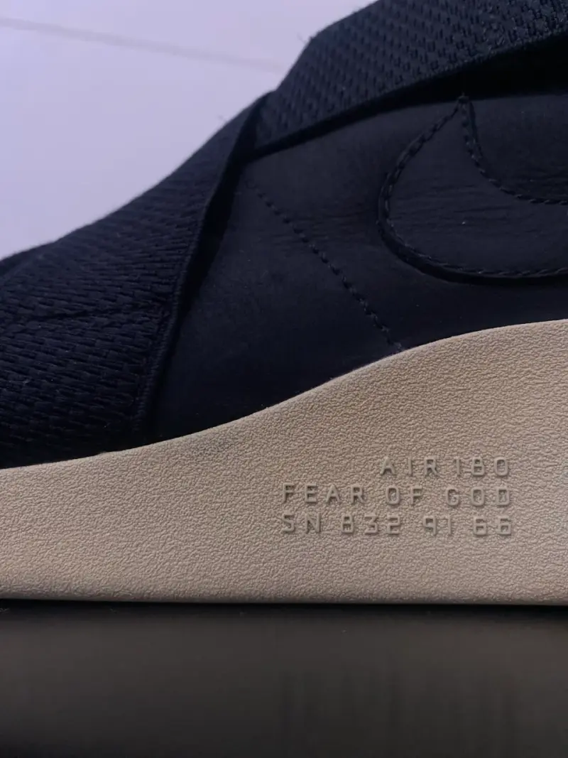 Zapatillas Nike Air 180 x Fear of God Negras 10 US - 1