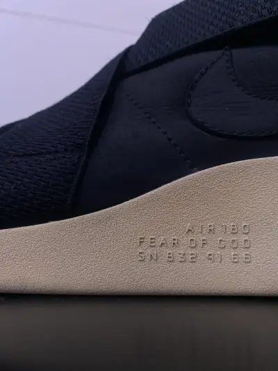 Zapatillas Nike Air 180 x Fear of God Negras 10 US - miniatura 1