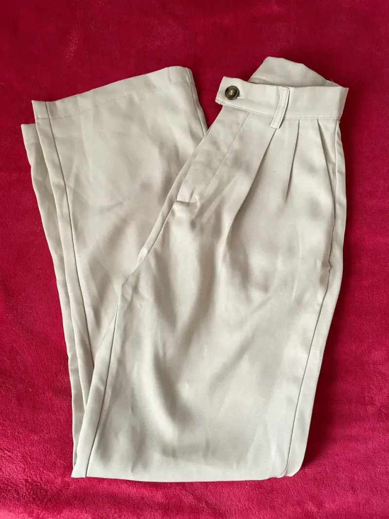 Pantalones beige de vestir talla 32 - 2