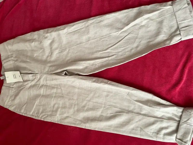 Pantalones beige de vestir talla 32 - 3