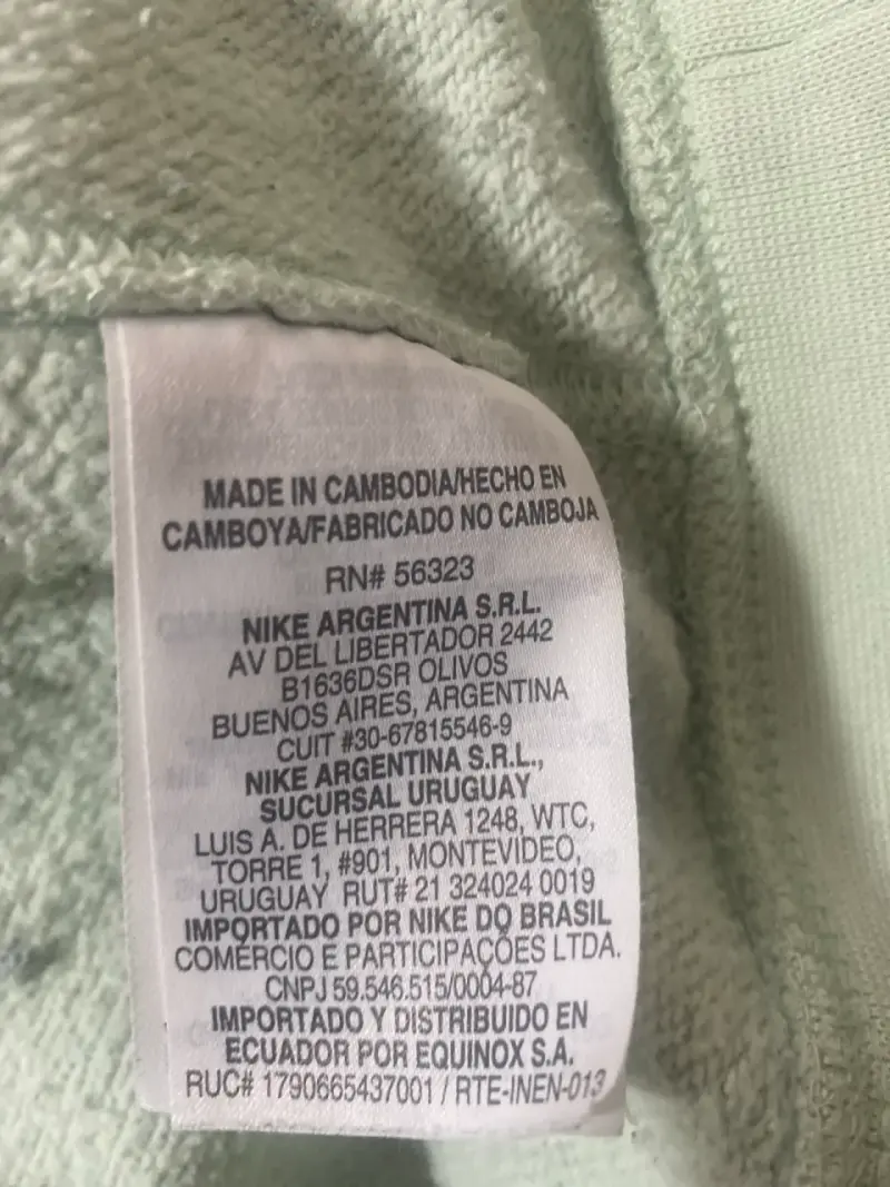 Polerón Nike verde menta con capucha Talla L - 6