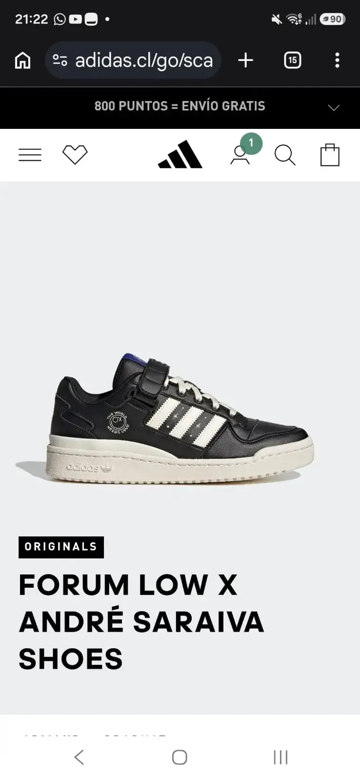 Zapatillas Adidas Forum Low André Saraiva negras - 2