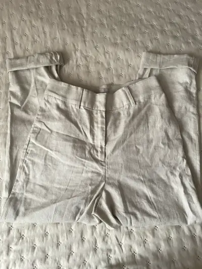 Pantalones 50% lino talla 34 - miniatura 2