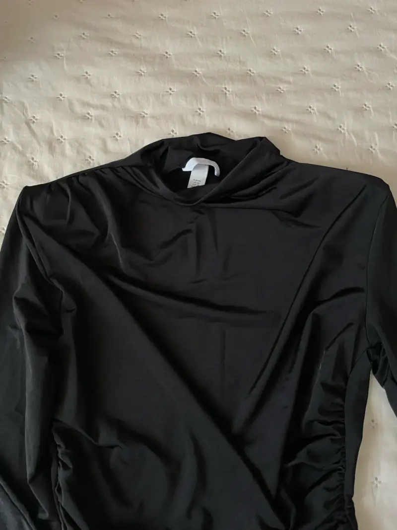 Polera drapeada xs - 3