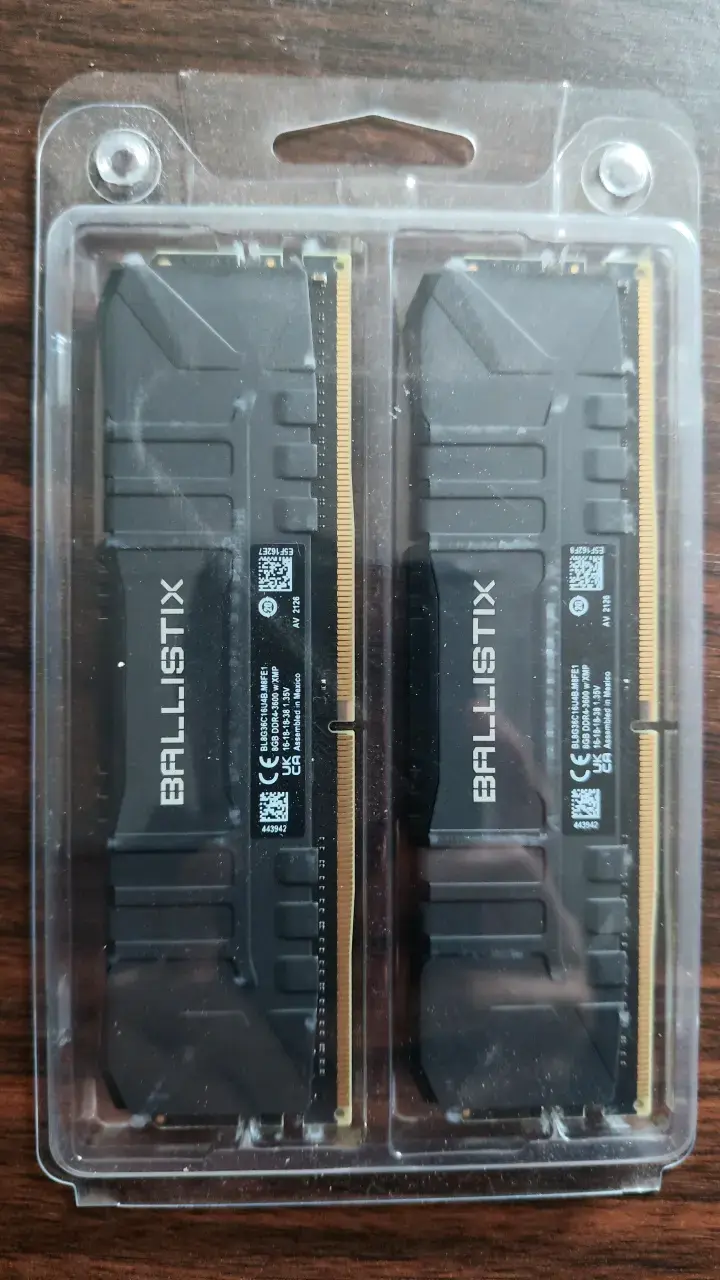 RAM Crucial Ballistix 16GB (2x8GB) DDR4 3600MHz - 3