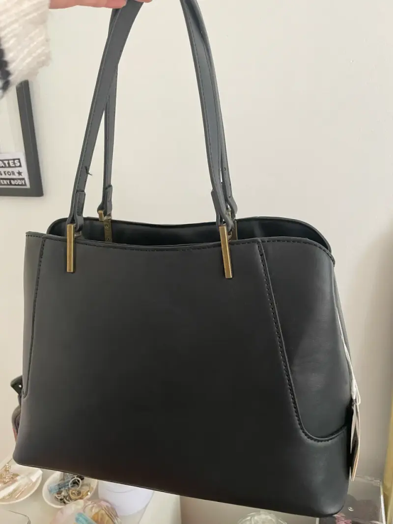 Bolso de cuero negro Portman Club - 3