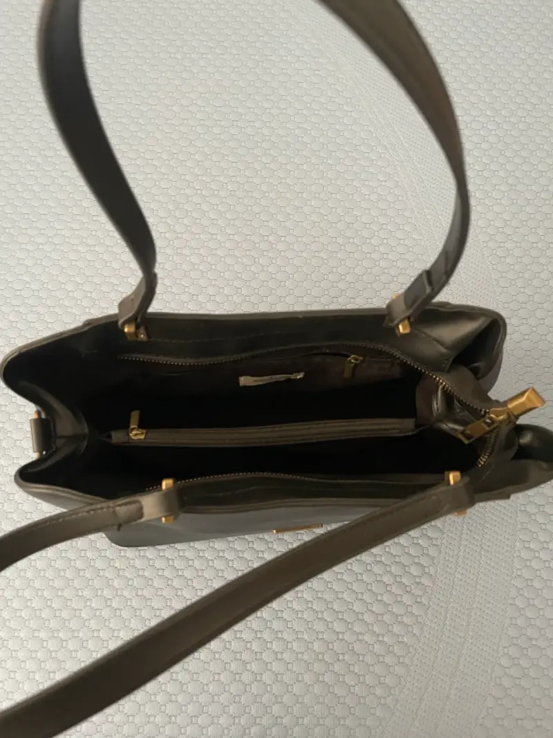 Bolso de cuero negro Portman Club - 4