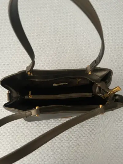 Bolso de cuero negro Portman Club - miniatura 4