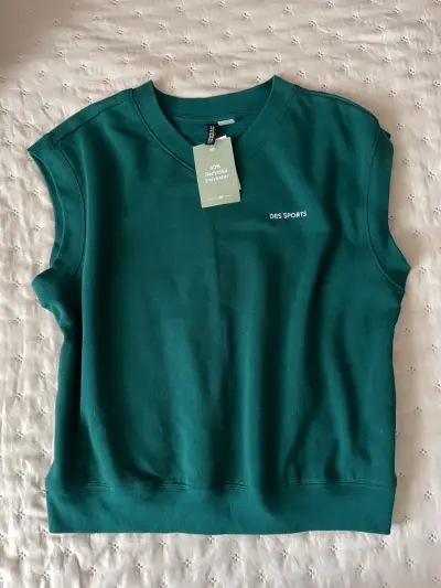Polera sin mangas verde H&M talla S - miniatura 1