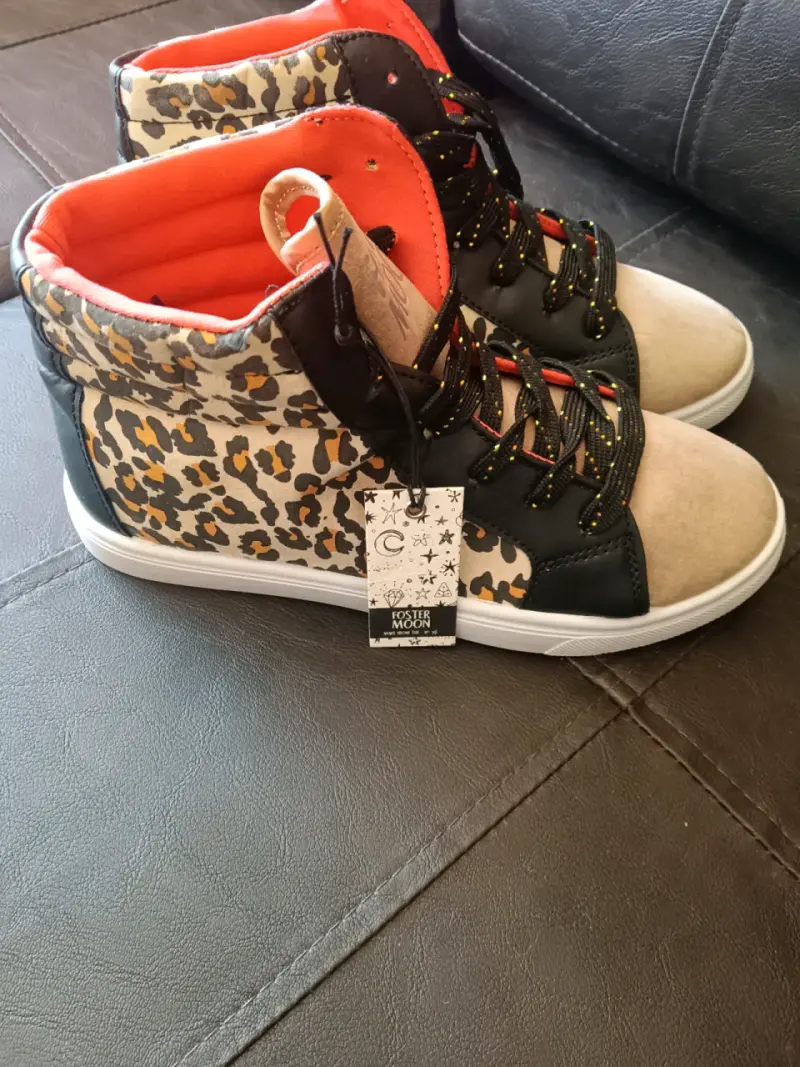 Zapatillas altas con estampado animal print - 2
