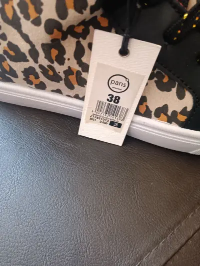 Zapatillas altas con estampado animal print - miniatura 3