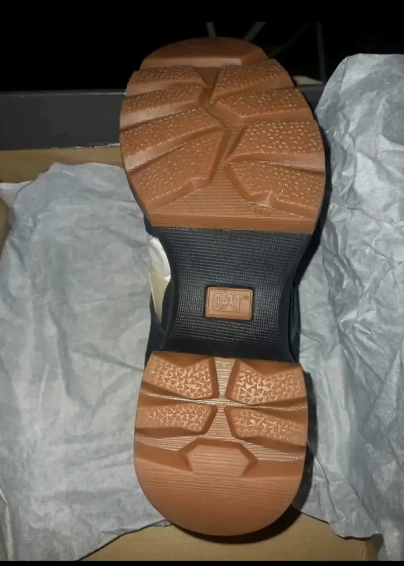 Sandalias de Cuero Negro CAT para Mujer - 1