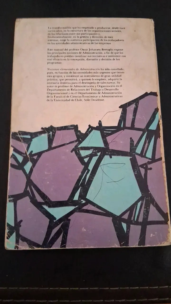 Libro Nociones Elementales de Administración Oscar Johansen - 2