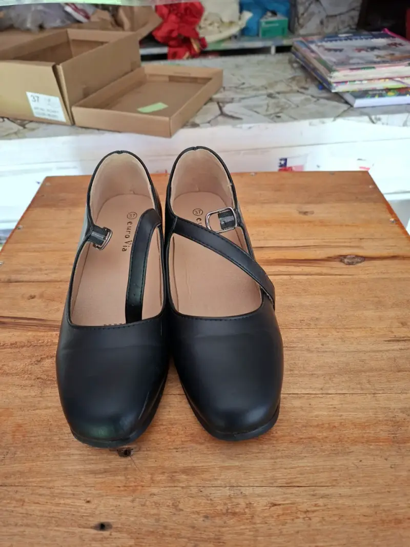 Zapatos de baile negros con hebilla Eurovia - 1