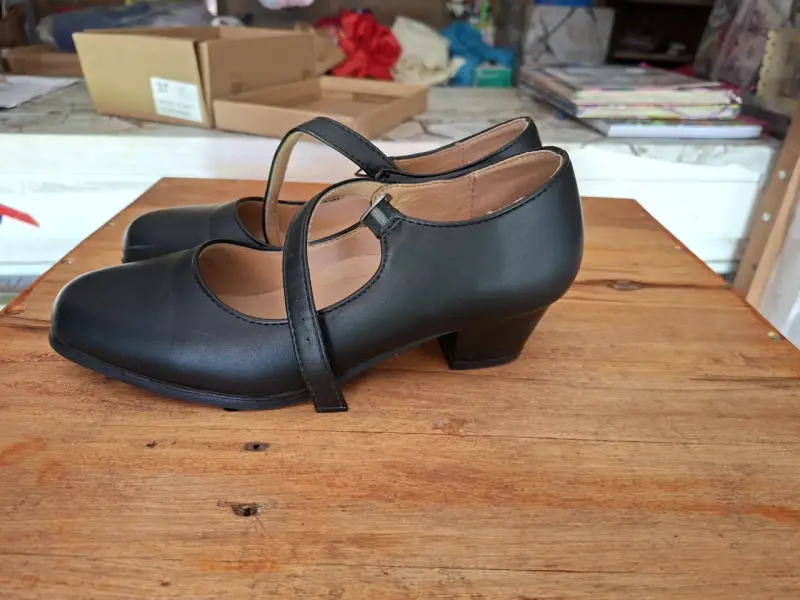 Zapatos de baile negros con hebilla Eurovia - 2
