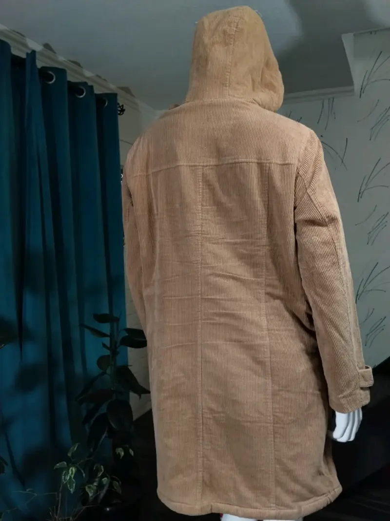 Hermosa Trenca de Cotelé Marrón talla XXL/48 - 3
