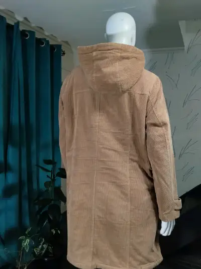 Hermosa Trenca de Cotelé Marrón talla XXL/48 - miniatura 4