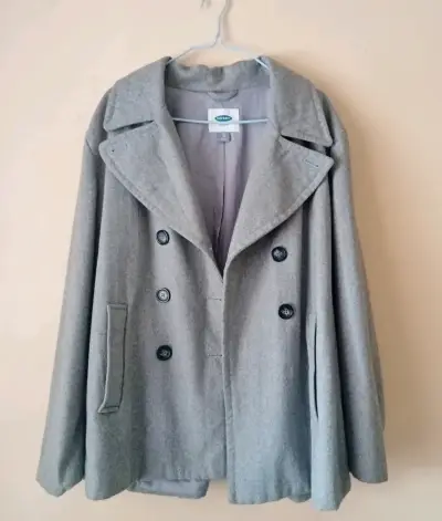 Abrigo gris Old Navy para mujer - miniatura 1