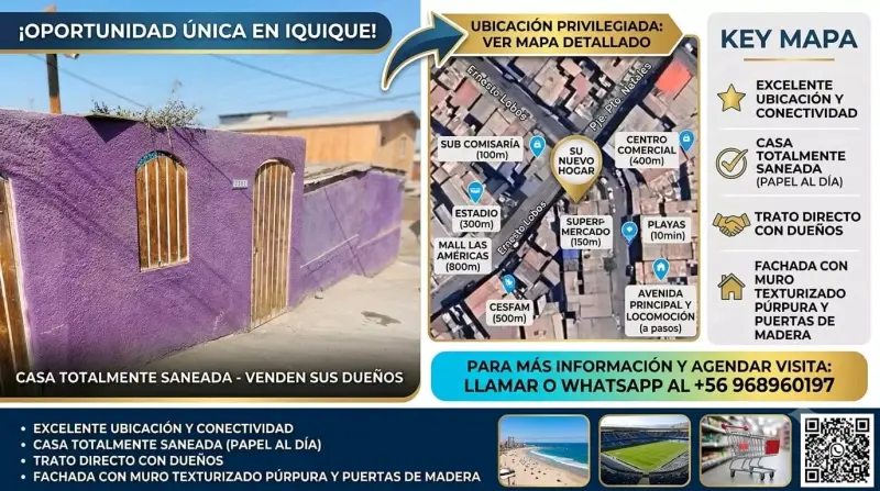 Casa en venta en Iquique con excelente ubicación - 1
