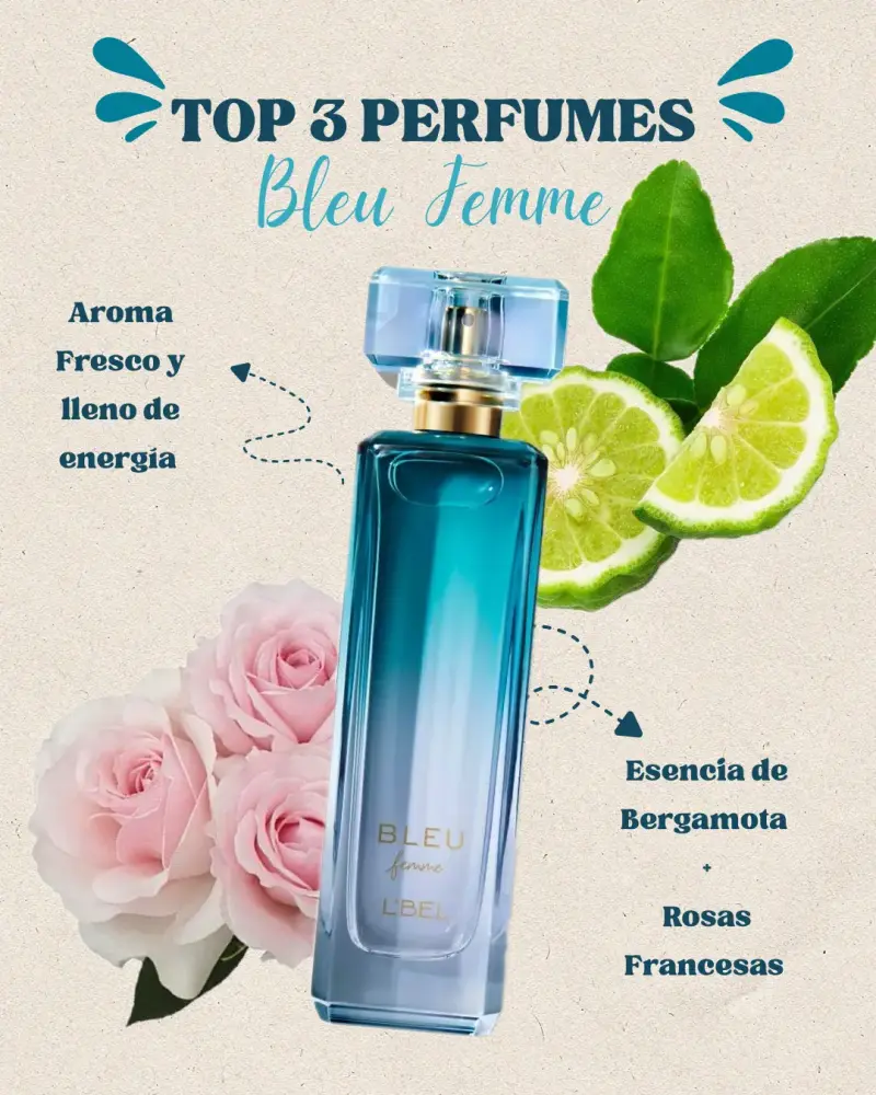 Perfume Bleu Femme L'Bel 50 ml - 3
