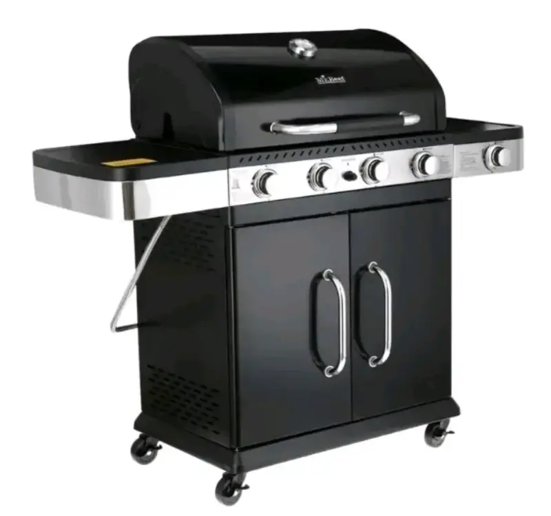 Parrilla a gas de acero inoxidable con 5 quemadores - 1