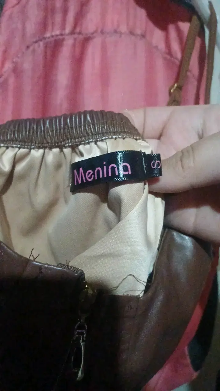 Corset de cuero marrón con cierre frontal - 2