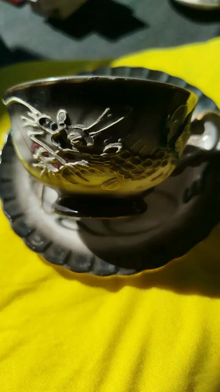 Taza de café japonesa con diseño de dragón - 2