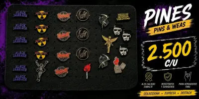 Set de Pines de Bandas y Series - miniatura 1