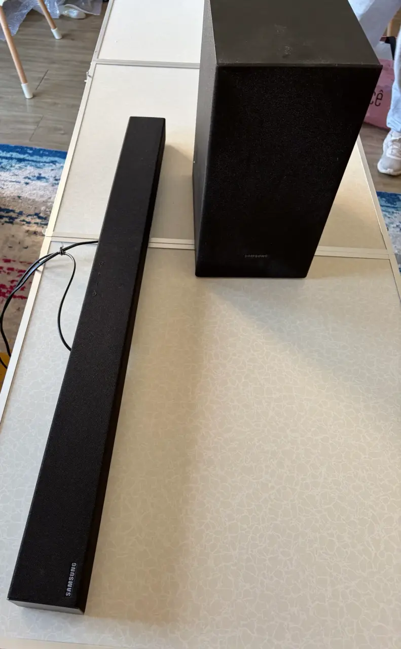 Barra de sonido Samsung con subwoofer