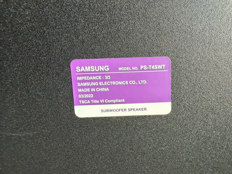 Barra de sonido Samsung con subwoofer - 2