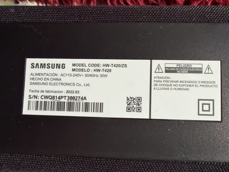 Barra de sonido Samsung con subwoofer - 3