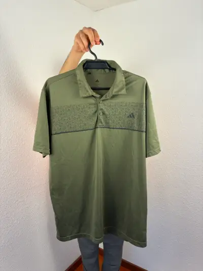 ♻️Polera Polo Verde Adidas Talla XL🔥 - miniatura 1