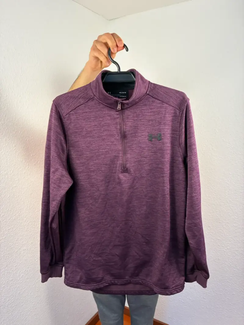 ♻️Polerón Under Armour ColdGear morado para hombre - 1