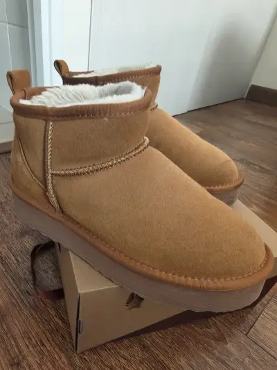 Botines de invierno Hush Puppies color camel - miniatura 1