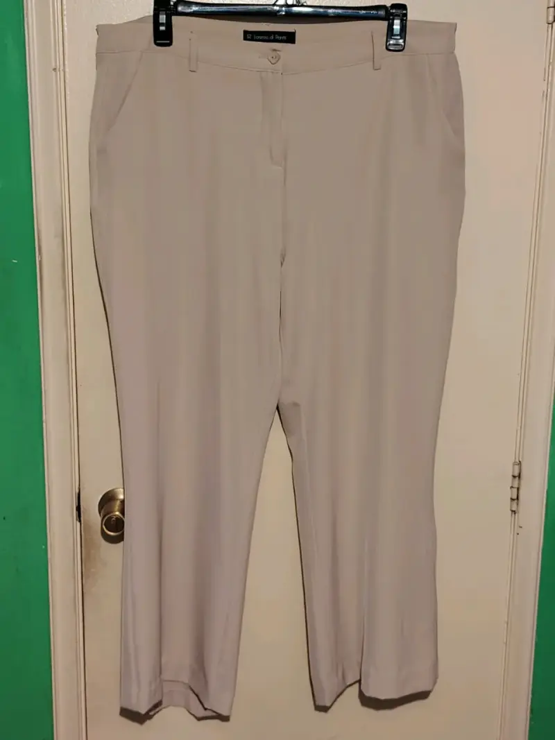 Pantalones beige Lorenzo di Pontti para mujer