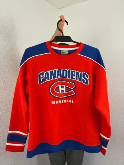 ♻️Polerón NHL Canadiens de Montreal rojo y azul - miniatura 1