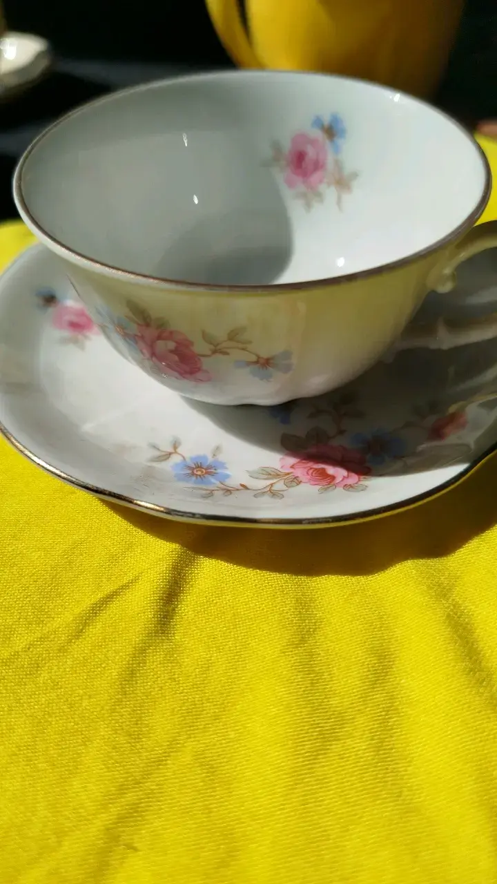 Taza de café de Porcelana Verbano con Flores - 1