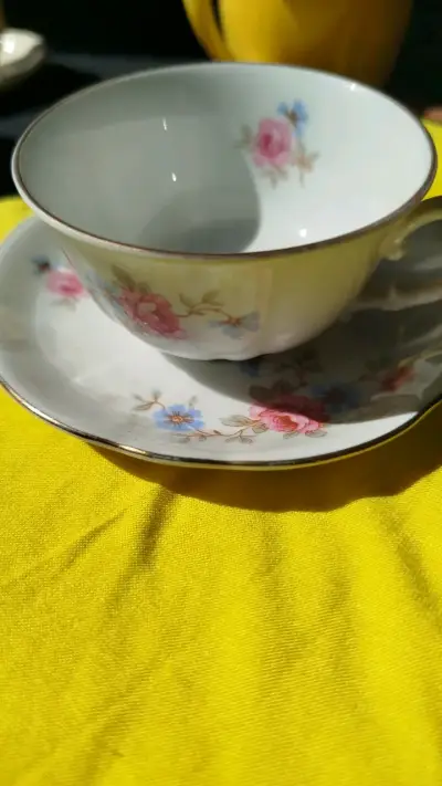Taza de café de Porcelana Verbano con Flores - miniatura 1