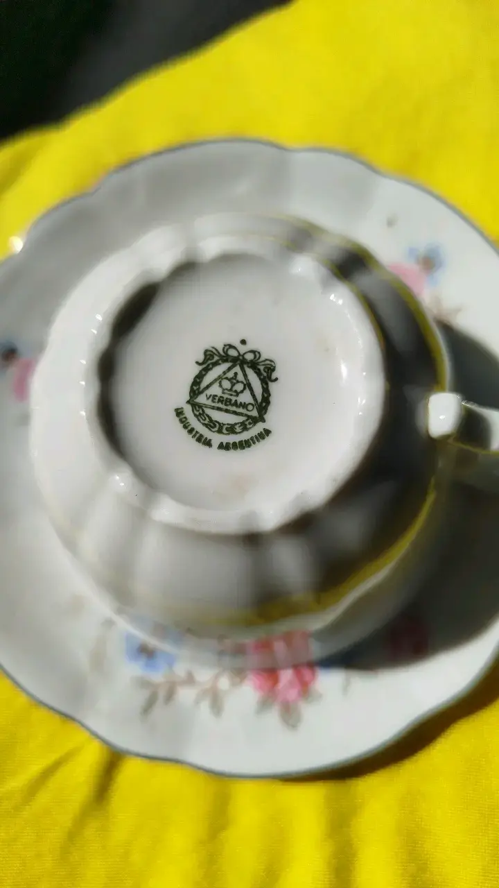 Taza de café de Porcelana Verbano con Flores - 2