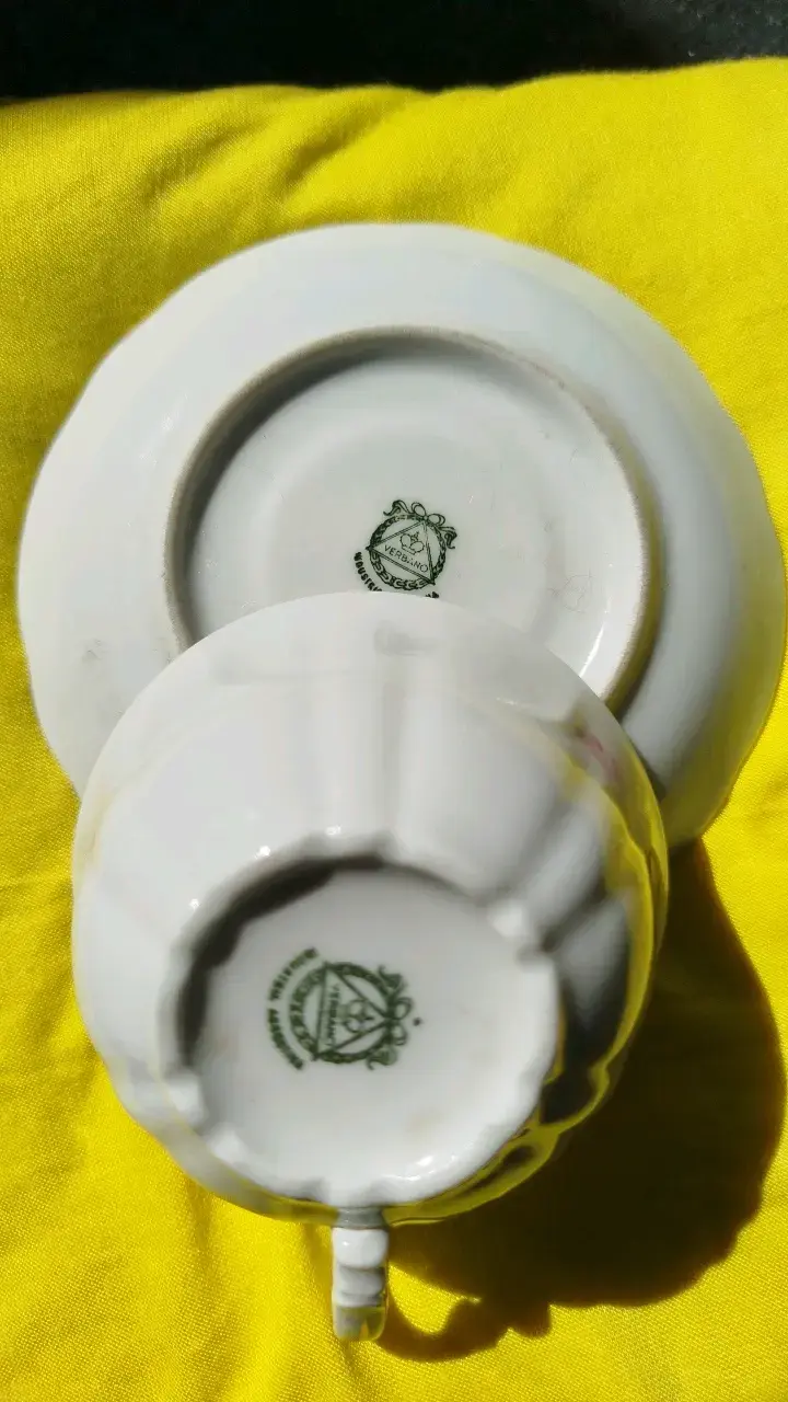 Taza de café de Porcelana Verbano con Flores - 3