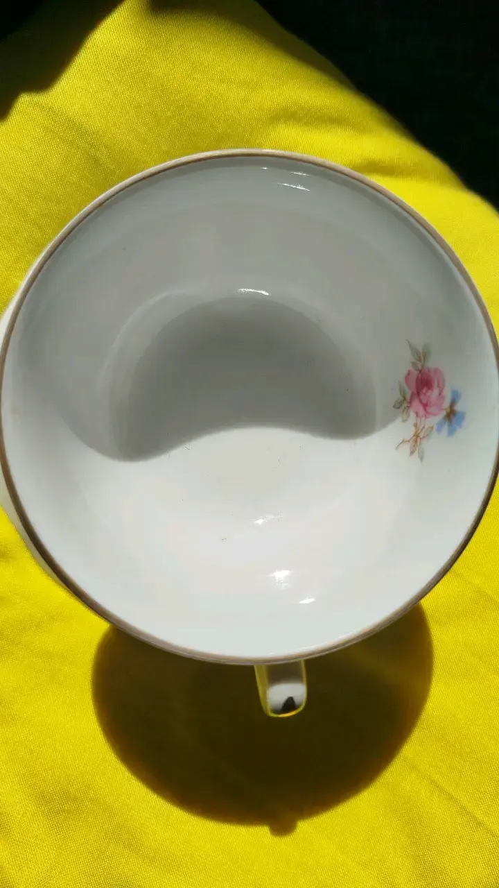 Taza de café de Porcelana Verbano con Flores - 4