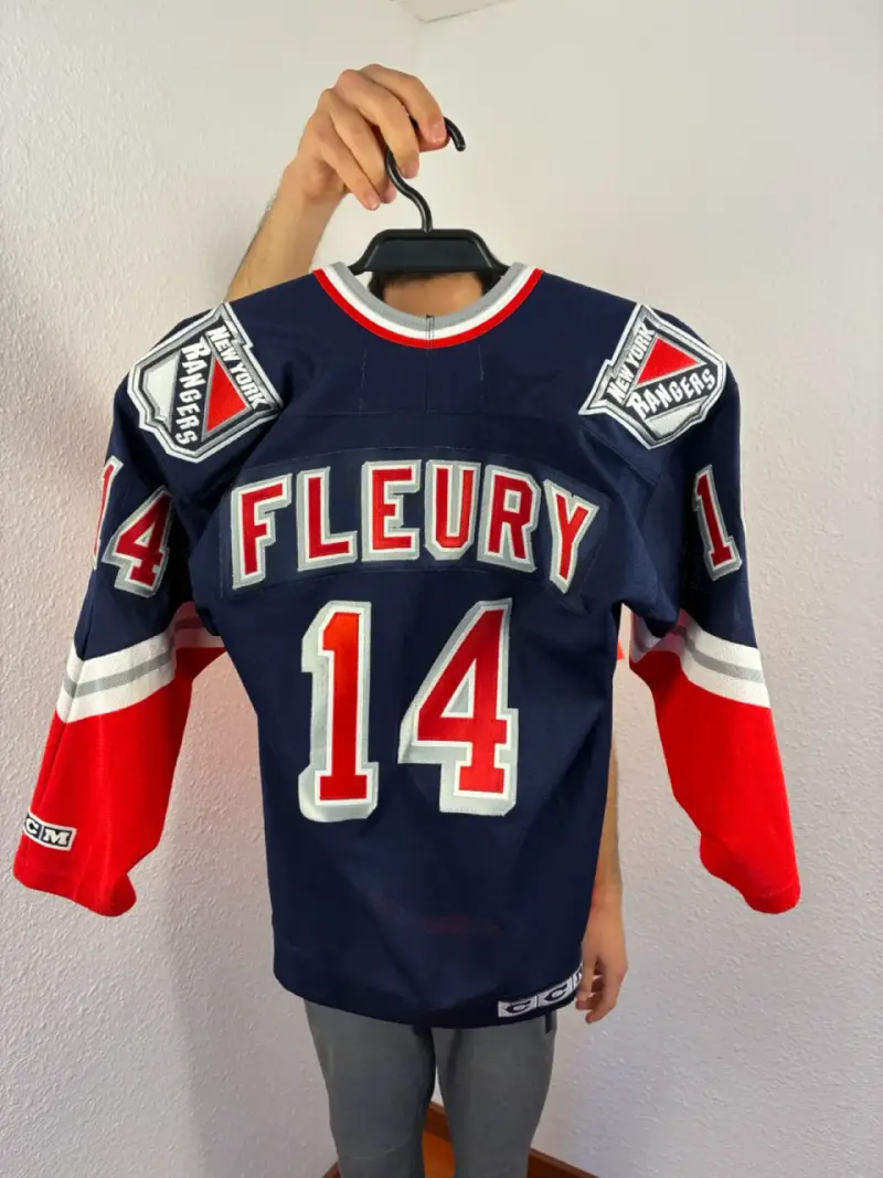 ♻️Camiseta NHL New York Rangers Fleury para niños - 2
