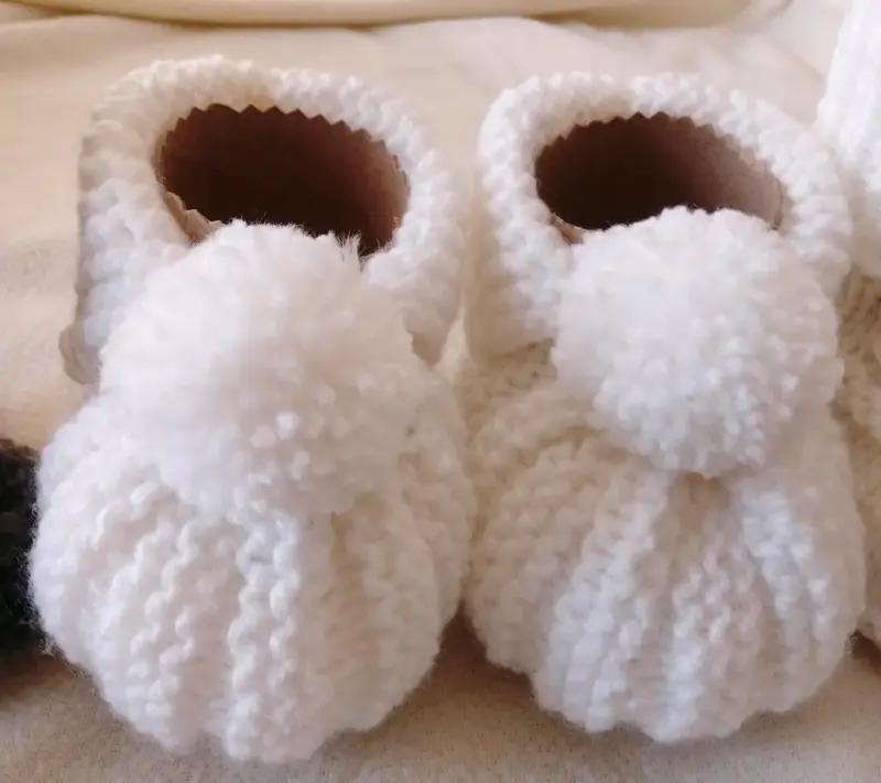 Set de Botines Tejidos para Bebé en Lana - 3