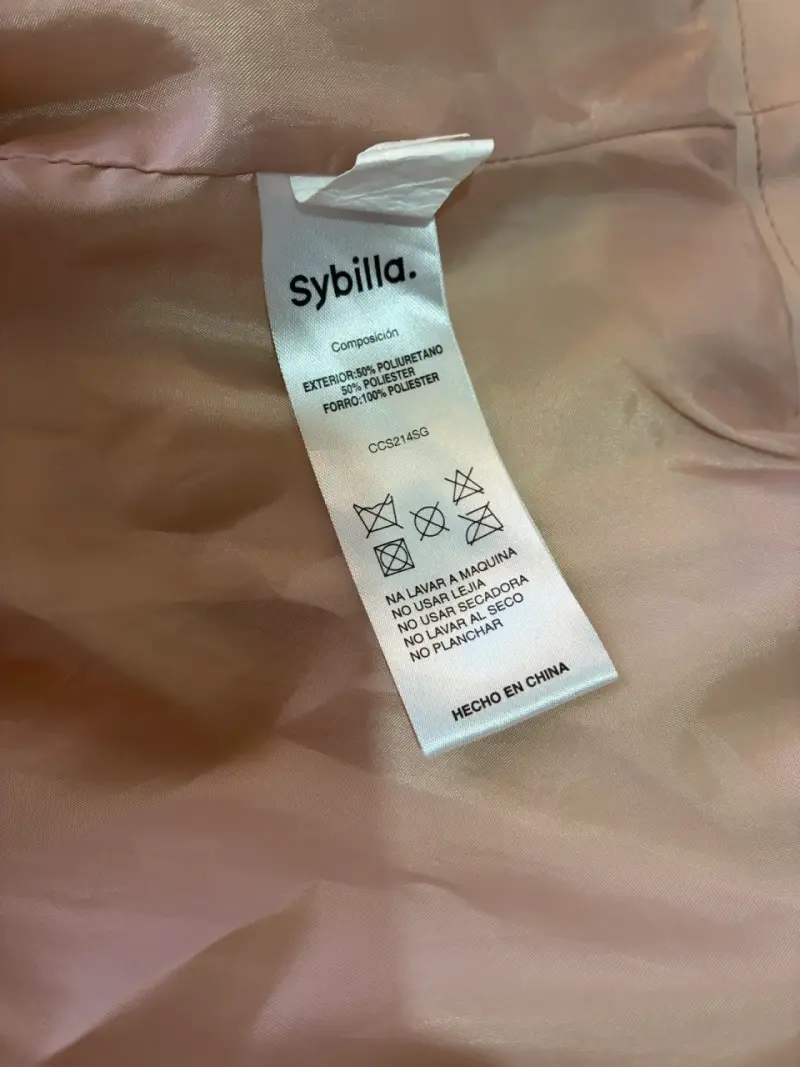 Chaqueta rosa eco cuero Sybilla para mujer - 5