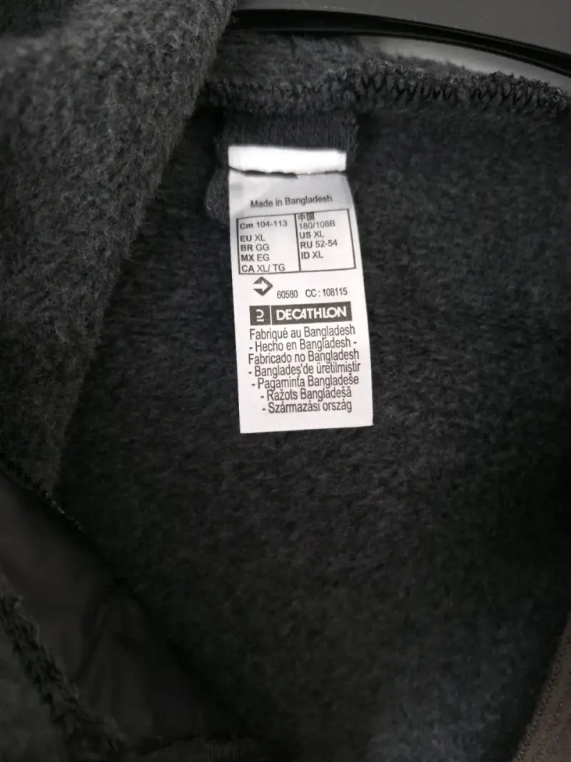 Chaqueta con capucha gris Decathlon para hombre - 2