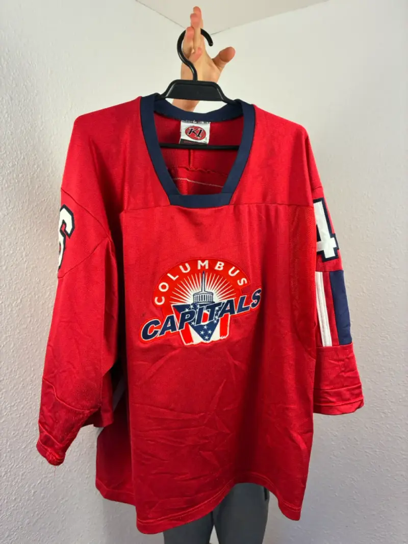 ♻️Camiseta de Hockey Columbus Capitals Roja Talla Y - 1