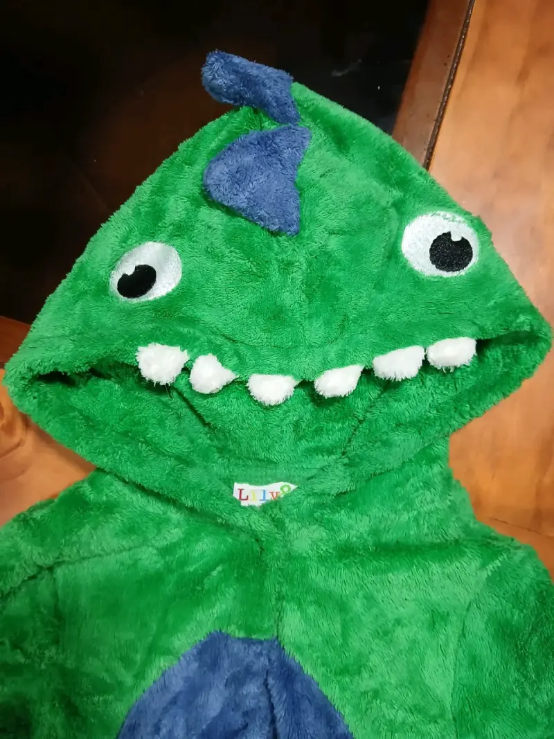 Disfraz de dinosaurio verde talla 6-12 meses - 3