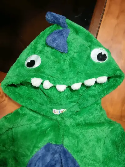 Disfraz de dinosaurio verde talla 6-12 meses - miniatura 3