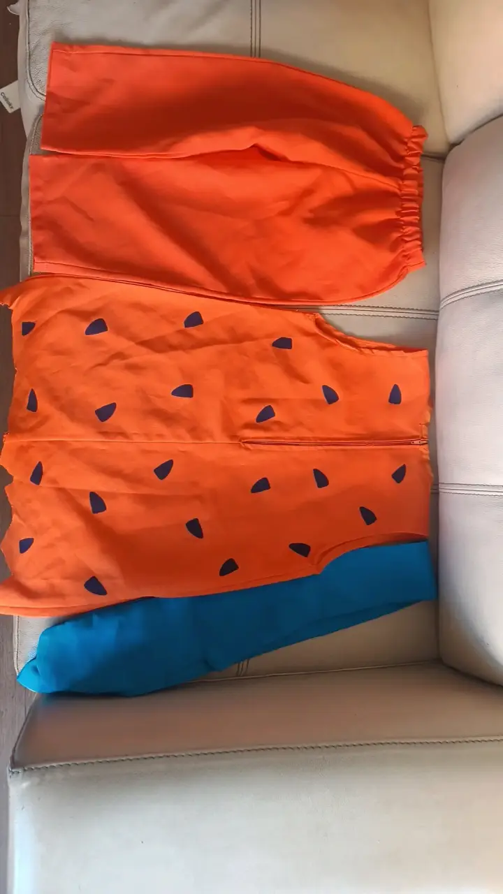 Disfraz infantil de Pedro Picapiedra naranja - 2